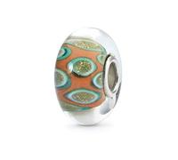 Trollbeads TGLBE-10407 - Charm da donna in argento 925 e vetro perla multicolore, Vetro, Perla