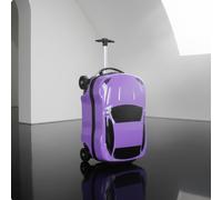 Trolley a Forma di Auto Ruote Girevoli Valigia Cavalcabile per Bambini