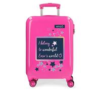 Trolley Abs 55cm. 4 Ruote Enso Make a Wish Fucsia