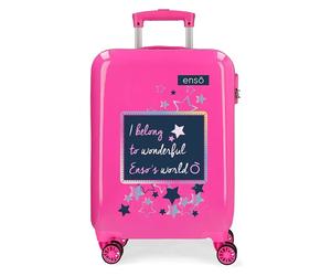 Trolley Abs 55cm. 4 Ruote Enso Make a Wish Fucsia