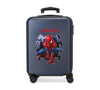 Trolley Abs Spiderman Attack 55 cm 4 Ruote Blu Navy