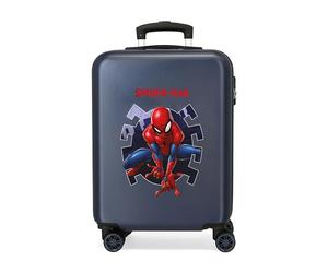 Trolley Abs Spiderman Attack 55 cm 4 Ruote Blu Navy