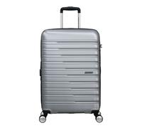 American Tourister Flashline - Spinner M, Suitcase, 67 cm, 69/75 L, Silver (Sky Silver)