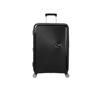 American Tourister Soundbox - Trolley L Espandibile Valigia, 77 cm, 97/110 L, Nero (Bass Black)