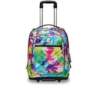 Trolley INVICTA - BUMP PLAIN FANTASY, Verde - 2 Scomparti + 2 Tasche Frontali + Tasca Porta Borraccia - Maxi Capienza 42 LT - Scuola, Viaggio & Tempo Libero
