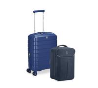 Trolley Cabina Espandibile 55 Cm - ironik 2.0 Zaino Ryanair B-flying Blu