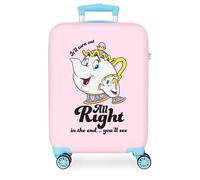 Trolley Cabina Mrs Potts & Chip Disney La Bella e la Bestia 55 cm Valigia Rigida ABS con 4 Ruote Multidirezionali e Chiusura a Combinazione Bagaglio a Mano 35 Litri 55x38x20 cm