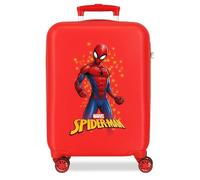 Trolley Cabina Spider-Man Marvel 50 cm Valigia Rigida ABS con 4 Ruote Doppie Multidirezionali e Chiusura a Combinazione Bagaglio a Mano Bambini e Ragazzi 33 Litri Rosso 33x50x20 cm
