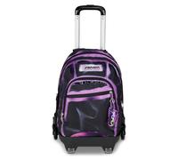 Seven Trolley Scuola Comby 8 ruote SHADOWS OF COLOR, Nero, 31 L, Scomponibile, Uso zaino, Barra telescopica regolabile, Tasca attrezzata, Tasca porta pc, Scuola elementare e media, Bambina, Ragazza