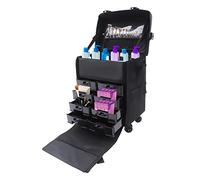 Trolley cosmetico 2 in 1, carrello cosmetico, scomparti multifunzionali, per essere rimosso, adatto per organizzare e conservare cosmetici e articoli di bellezza, nero