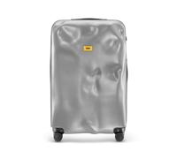 CRASH BAGGAGE Icon Large | Trolley Rigido Valigia da Viaggio (79x50x30 cm) Design Italiano 99 L Capacità 4 ruote girevoli 100% in Policarbonato Chiusura a combinazione Silver (L)