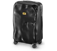 CRASH BAGGAGE Icon Medium | Trolley Rigido Valigia da Viaggio (68x45x26 cm) Design Italiano 65 L Capacità 4 ruote girevoli 100% in Policarbonato Chiusura a combinazione Black (M)