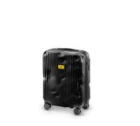 Stripe Cabin | Trolley Rigido Bagaglio a Mano (55x40x22 cm) Design Italiano 36 L Capacità 4 ruote girevoli 100% in Policarbonato Chiusura a combinazione Black (S)