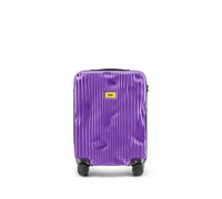 Stripe Cabin | Trolley Rigido Bagaglio a Mano (55x40x22 cm) Design Italiano 36 L Capacità 4 ruote girevoli 100% in Policarbonato Chiusura a combinazione Grape Violet (S)