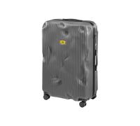 CRASH BAGGAGE Stripe Large | Trolley Rigido Valigia da Viaggio (79x50x30 cm) Design Italiano 100 L Capacità 4 ruote girevoli 100% in Policarbonato Chiusura a combinazione Smoke Grey (L)