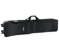 Classic Cantabile Trolley Custodia per Tastiera G1 133x30x17 cm imbottita con ruote, 2 tasche, nero