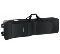 Classic Cantabile Custodia trolley per tastiera G2 – Imbottita, ruote, 138 cm, 2 tasche, nero