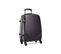 Trolley da Cabina Bagaglio a Mano London 20", Capienza 40 Litri,Ideale a bordo EasyJet Ryanair Alitalia Meridiana, Trolley in ABS e Policarbonato, 55 x 34 x 24 cm Nero