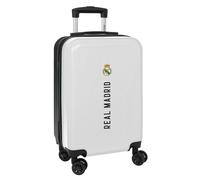 Safta Trolley da cabina Real Madrid 1ª equip. 24/25 20'' con ruote doppie e lucchetto bianco/grigio
