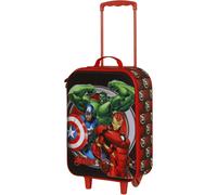 Marvel Avengers Almighty-Valigia Trolley Soft 3D, Rosso, 17 x 33 x 52 cm, Capacità 26 L