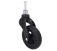 Trolley Front Wheel 6in Replacement, TPE Rubber Solid Castor Wheel, Non - Slip Tread for Heavy - Duty Trolleys, 75 kg Load Capacity, Easy Install