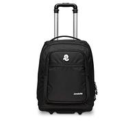 Trolley INVICTA - BUMP PLAIN, Verde - 2 Scomparti + 2 Tasche Frontali + Tasca Porta Borraccia - Maxi Capienza 42 LT - Scuola, Viaggio & Tempo Libero