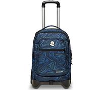 Trolley INVICTA - NEW PLUG FANTASY, Blu - Trolley Scuola Sganciabile 3in1, Zaino Scuola, Viaggio & Tempo Libero - Doppio Scomparto, Maxi Capienza 37 LT