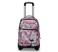 Trolley INVICTA - NEW PLUG FANTASY, Rosa - Trolley Scuola Sganciabile 3in1, Zaino Scuola, Viaggio & Tempo Libero - Doppio Scomparto, Maxi Capienza 37 LT