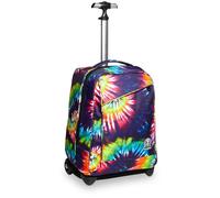 Invicta Trolley Scuola, Multicolore, Tie e Dye, 2 in 1, con Spallacci Uso Zaino, Doppio Uso, Trolley e Zaini, Scuola, Viaggio, Unisex