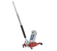 Trolley Jack 1.5tonne Basso Ingresso Alluminio Rocket Lift RJA1550 Sealey Nuovo