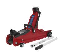 Trolley Jack 2tonne Basso Entrata Telaio Corto - Sealey 1050CXLE Nuovo