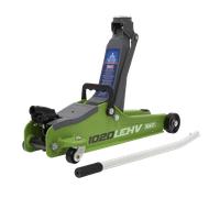 Trolley Jack 2tonne Basso Ingresso Corto Telaio - Hi-Vis Verde 1020LEHV Sealey