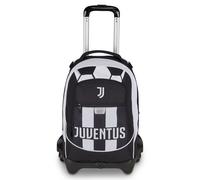 Seven Trolley Scuola Jack 3 Ruote Juventus, Nero, 33L, Scomponibile, Cross-over System, 3 in 1, Uso Zaino, Tasca frontale, Scuola elementare e media, Bambino, Ragazzo, Calcio, Prodotto ufficiale
