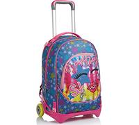 Sj Gang Trolley Scuola Jack - Sj Girl - Zaino Sganciabile Dal Trolley - Bambina