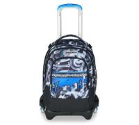 Seven Trolley Scuola Jack 3 Ruote Detach, Grigio Azzurro, Zaino Con Carrello Sganciabile Da 37 L, Tasca Borraccia, Zainetto Staccabile, Multiuso e Spazioso, Scuola Elementare e Media, Zaino Bambino