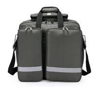 Trolley medico con ruote, borsa professionale di pronto soccorso con divisori interni, borsa portatile impermeabile per traumi di emergenza di grande capacità, per EMT e paramedici, C