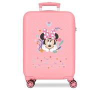 TROLLEY MINNIE BAGAGLIO A MANO ORIGINALE DISNEY ROSA RIGIDO ABS 55X38X20 CM