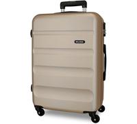 TROLLEY MONOCOLORE CHAMPAGNE ROLL ROAD 60 CM MEDIO 4 RUOTE RIGIDO