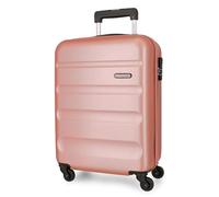 TROLLEY MONOCOLORE ROSA GOLD NUDE ROLL ROAD MEDIO 60 CM DA STIVA 4 RUOTE RIGIDO