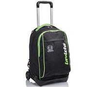 Invicta Trolley Scuola Tech, Nero Verde, Kupang, 3 in 1, Triplo Uso, Zaino Con Carrello Sganciabile e Crossover System, Viaggio e Tempo Libero, Unisex