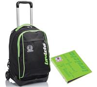 Trolley New Tech Invicta, Kupang, Nero, 3 in 1 Zaino Sganciabile + Copertina ad Anelli