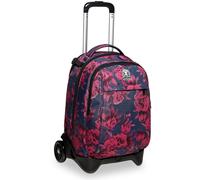 Trolley New Tech Invicta, Roses, Rosa, 3 in 1 Zaino Sganciabile, Scuola &