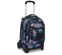 Seven Trolley Scuola Sganciabile New Tech, Blu, CHROMO FLUID BOY, 3 in 1 Spallacci per Uso Zaino, Zaino Scuola Bambini e Ragazzi