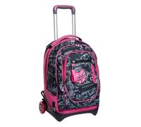 Trolley New Tech Seven, Keep Flag, Rosa, 3in1 Zaino Sganciabile, Scuola & Viaggio