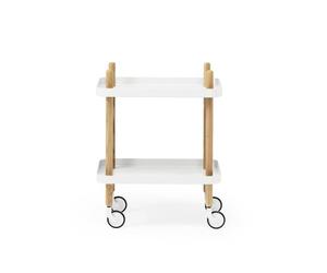 Trolley Normann Copenhagen Block Bianco/ Legno di Frassino