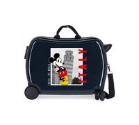 Disney Topolino e Minnie Viaggia per il Mondo Italia Valigia Bambino Blu 50x39x20 cm ABS Rigido Chiusura laterale con combinazione 34L 1,8 kg Bagaglio a mano 4 Ruote