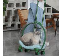 Trolley per animali domestici con tirante regolabile, borsa porta gatti