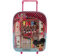 TROLLEY PER BAMBINI CON RUOTE E MANICO + SET DI CANCELLERIA DISEGNO LOL