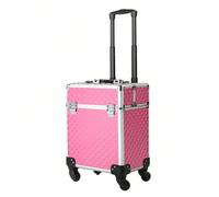 Trolley per il trucco con ruote, trolley per il trucco 3 in 1, astuccio per cosmetologia su ruote, organizer da viaggio per il trucco per parrucchieri, studenti di cosmetologia, onicotecnici, parrucch