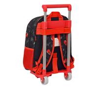 Trolley per la Scuola Spider-Man Hero Nero 27 x 33 x 10 cm NEW